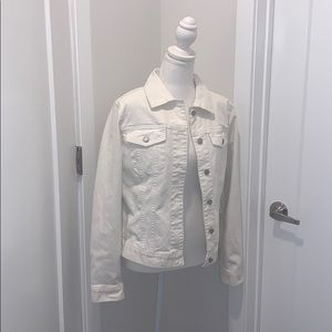 GAP White Denim Jacket